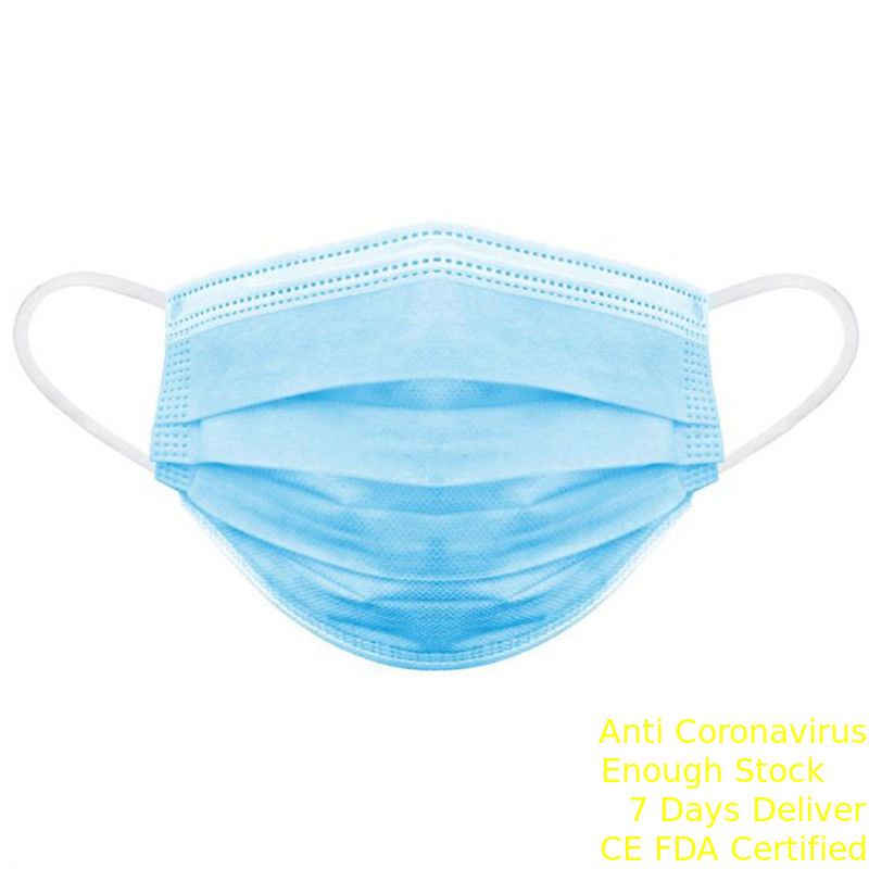 Противобактериологическая устранимая маска рта пыли не сплетенный лицевой щиток гермошлема 3 слоев поставщик