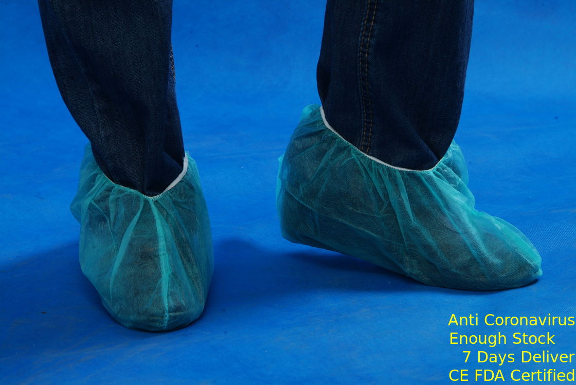 Ботинок анти- ноги выскальзывания пластиковой устранимый покрывает светлое - голубая толщина цвета 30гсм поставщик